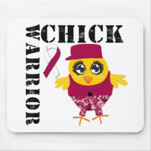 Warrior Chick Head and Neck Cancer Mouse Pad