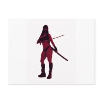 Warrior Girl Post Card
