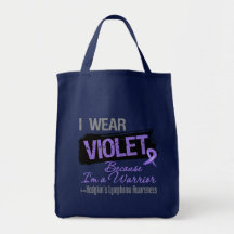 Warrior - Hodgkins Lymphoma Ribbon Canvas Bag