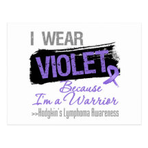 Warrior - Hodgkins Lymphoma Ribbon Postcards
