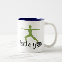 Warrior II Pose Hatha Yoga Gift Mugs
