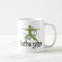 Warrior II Pose Hatha Yoga Mugs