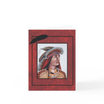 warrior in fur note card by klocke warrior in fur note card