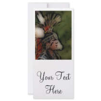 'Warrior Looks to the Distant Horizon' Personalized Rack Card
