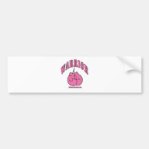 Warrior Pink Gloves Bumper Stickers