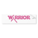 Warrior pink ribbon bumper stickers