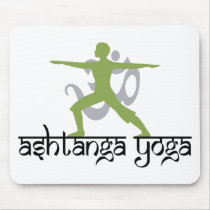 Warrior Pose Ashtanga Yoga Gift Mouse Pad