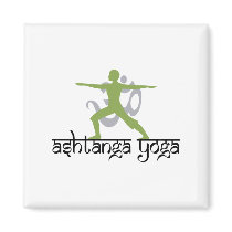 Warrior Pose Ashtanga Yoga Refrigerator Magnets