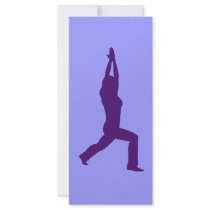 Warrior Pose Yoga Bookmark rack cards