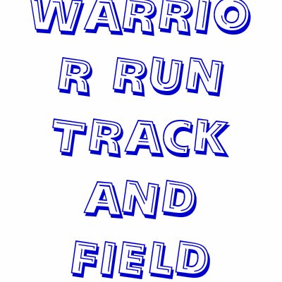 WARRIOR RUNTRACK AND FIELD T SHIRTS by kipdogg