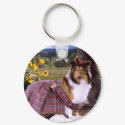 Warrior Sheltie Magnet keychains