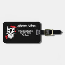 Warrior Skull Bag Tags