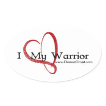 Warrior Oval Stickers