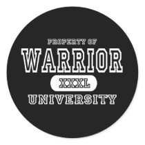 Warrior University Dark stickers