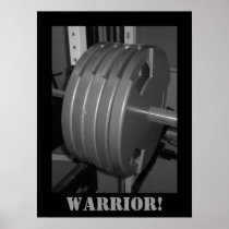 WARRIOR! Weightlifting Poster