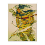 Warrior with Flaming Arrow Postcard