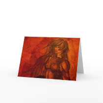 Warrior's Last Stance greeting card