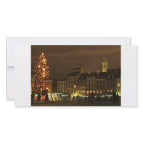 Warsaw Old Town at Christmas Photo Greeting Card