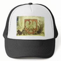 WARSAW POLAND ANTIQUITIES MESH HATS