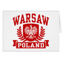 Warsaw Poland Card