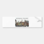 WARSAW POLAND STARE MIASTO OLD TOWN BUMPER STICKER