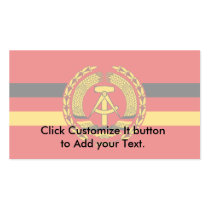 Warships Of Vm (East Germany), Germany Business Card