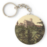 Wartburg, from Eisenach Castle, Thuringia, Germany Keychain