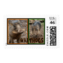 WARTHOGS - WILD ANIMALS POSTAGE STAMP