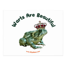 Warts Beautiful Frog Toad Prince Postcards