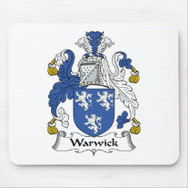 Warwick Family Crest mousepads by coatsofarms Warwick Family Crest mousepads