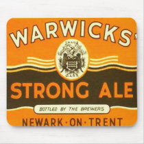 Warwick Strong Ale mat mousepads by Kilderkin Warwick Strong Ale mat mousepads
