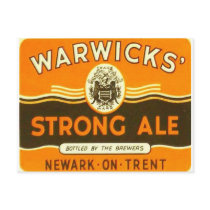 Warwick Strong Ale postcards by Kilderkin Warwick Strong Ale postcards