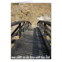 was zählt, ist die Reise nicht das Ziel Greeting Cards
