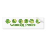 Wasabi PEAS! Bumper Sticker