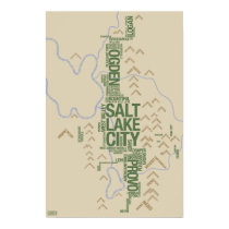 Wasatch Front: Green posters by cartoglyphic Wasatch Front: Green posters