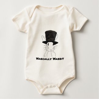Wascally Wabbit Baby Onesie shirt