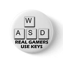 WASD - Real Gamers Use Keys buttons