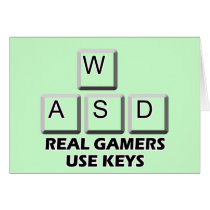 WASD - Real Gamers Use Keys cards