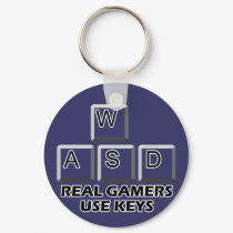 WASD - Real Gamers Use Keys keychains