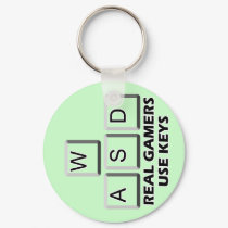 WASD - Real Gamers Use Keys keychains