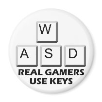 WASD - Real Gamers Use Keys magnets