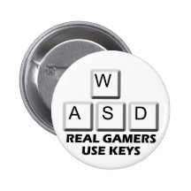 WASD - Real Gamers Use Keys Pin