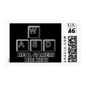 WASD - Real Gamers Use Keys postage by thefrozenduck WASD - Real Gamers Use Keys postage