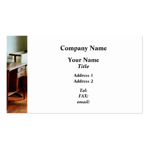 Wash Basin and Towel - Platinum Business Card (front side)