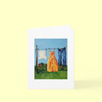 Wash Day Note Card by Lynzart Wash Day Note Card