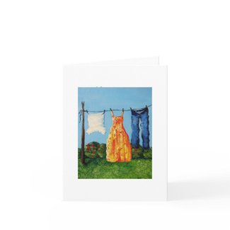 Wash Day Note Card card
