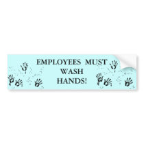 Wash Hands Bathroom Sticker Bumper Stickers