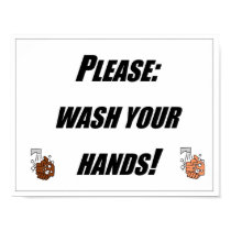 Wash Hands Sign posters
