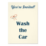 Wash The Car Reminders Card