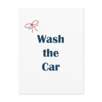 Wash The Car Reminders Postcards